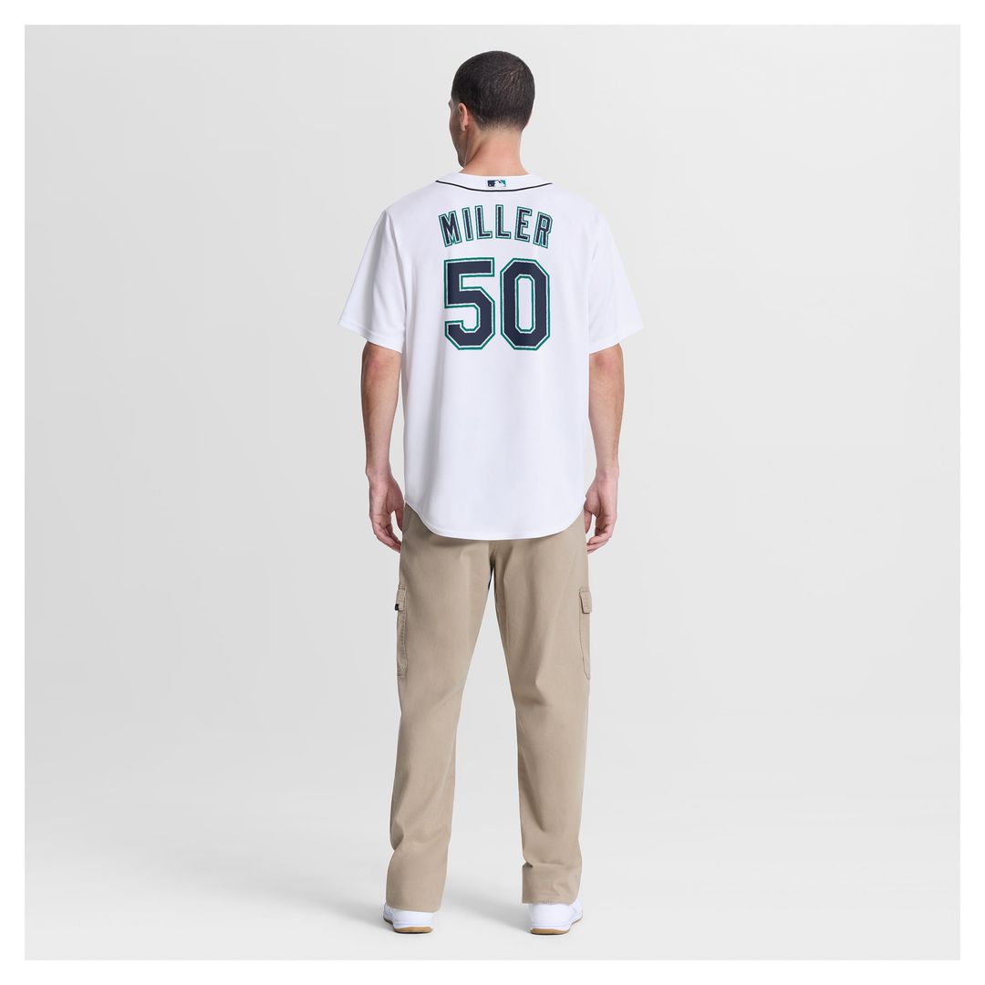 Seattle Mariners Nike Bryce Miller Home Replica Baseball Jersey - White