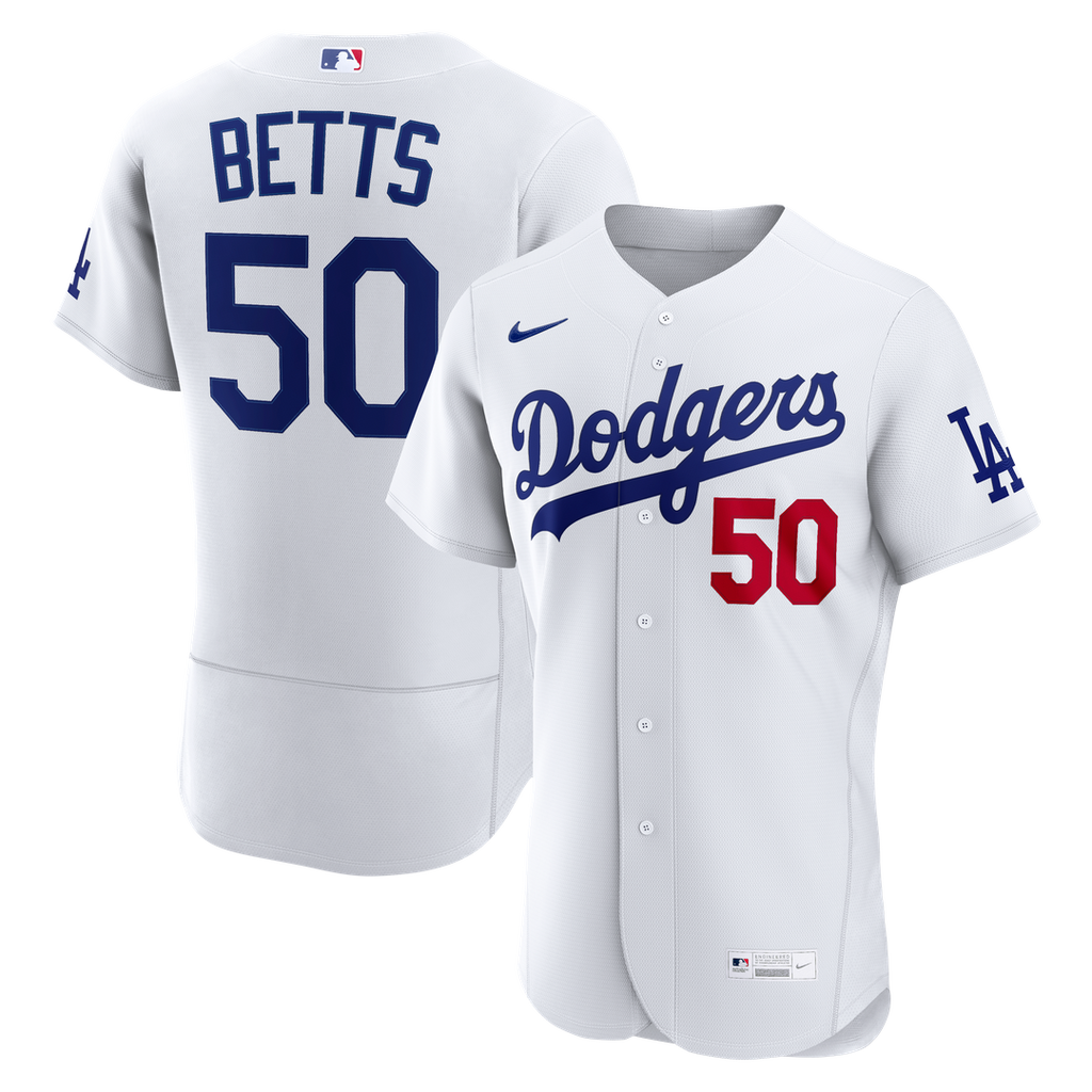 Los Angeles Dodgers Nike Mookie Betts Home Authentic Baseball Jersey - White