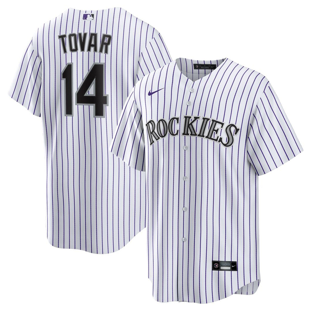 Colorado Rockies Nike Ezequiel Tovar Home Replica Baseball Jersey - White