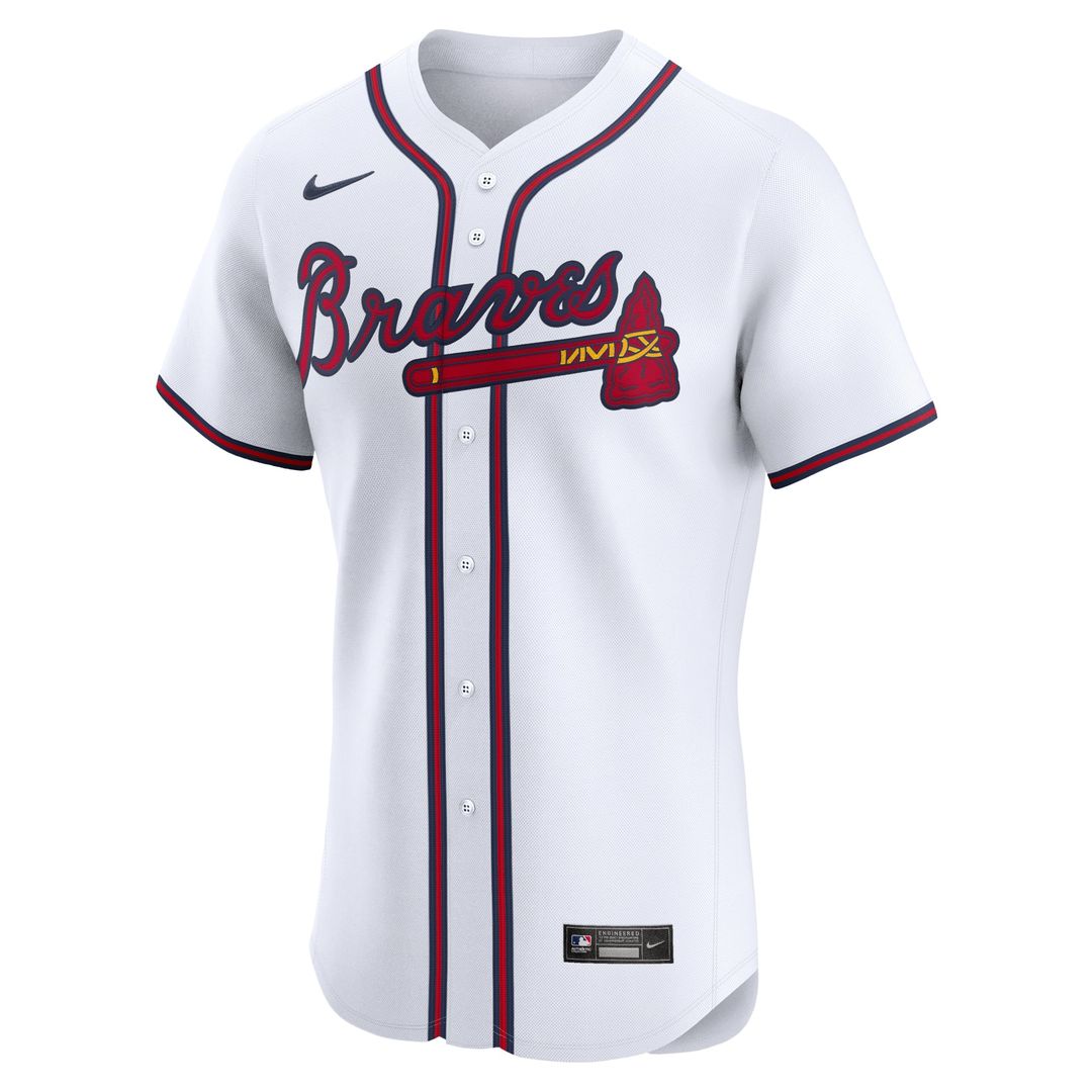 Atlanta Braves Nike Ronald Acuña Jr. Home Elite Baseball Jersey - White