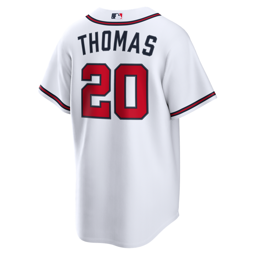 Atlanta Braves Nike Lane Thomas Home Replica Baseball Jersey - White