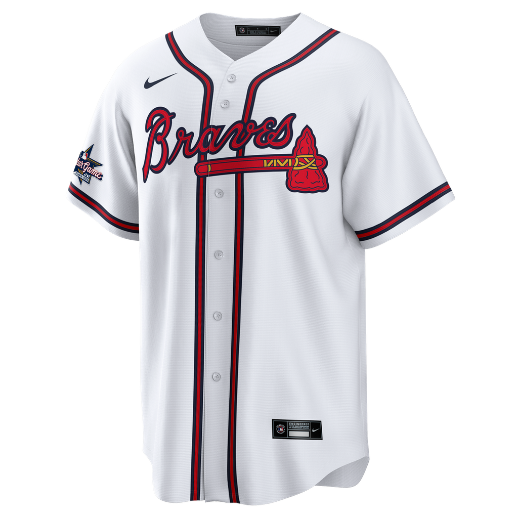Atlanta Braves Nike Home Replica Team Baseball Jersey - White