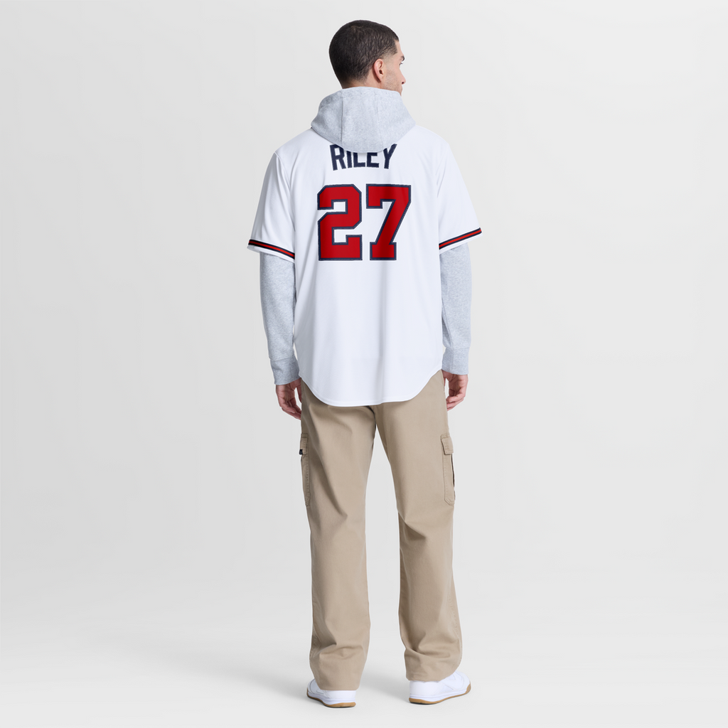 Atlanta Braves Nike Austin Riley Alternate Replica Baseball Jersey - Navy