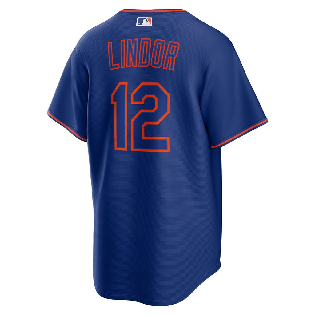 New York Mets Nike Francisco Lindor Road Replica Baseball Jersey - Gray