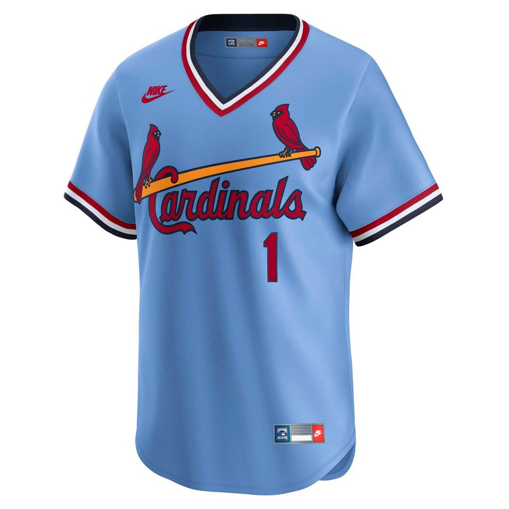 St. Louis Cardinals Nike Ozzie Smith Throwback Cooperstown Collection Limited Baseball Jersey - Blue