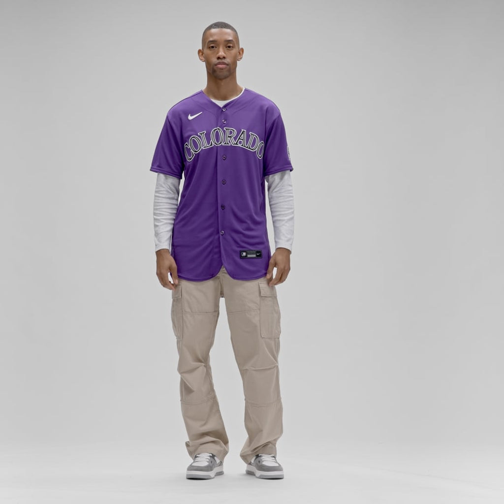 Colorado Rockies Nike Alternate Authentic Baseball Jersey - Purple