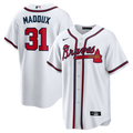 Atlanta Braves Nike Greg Maddux Home Retired Player Replica Baseball Jersey - White