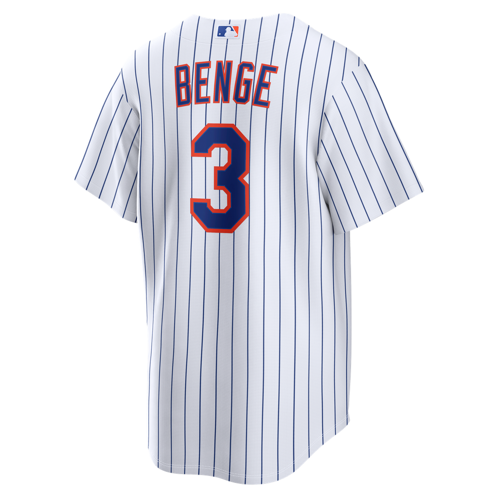 New York Mets Nike Carson Benge Home Replica Baseball Jersey - White