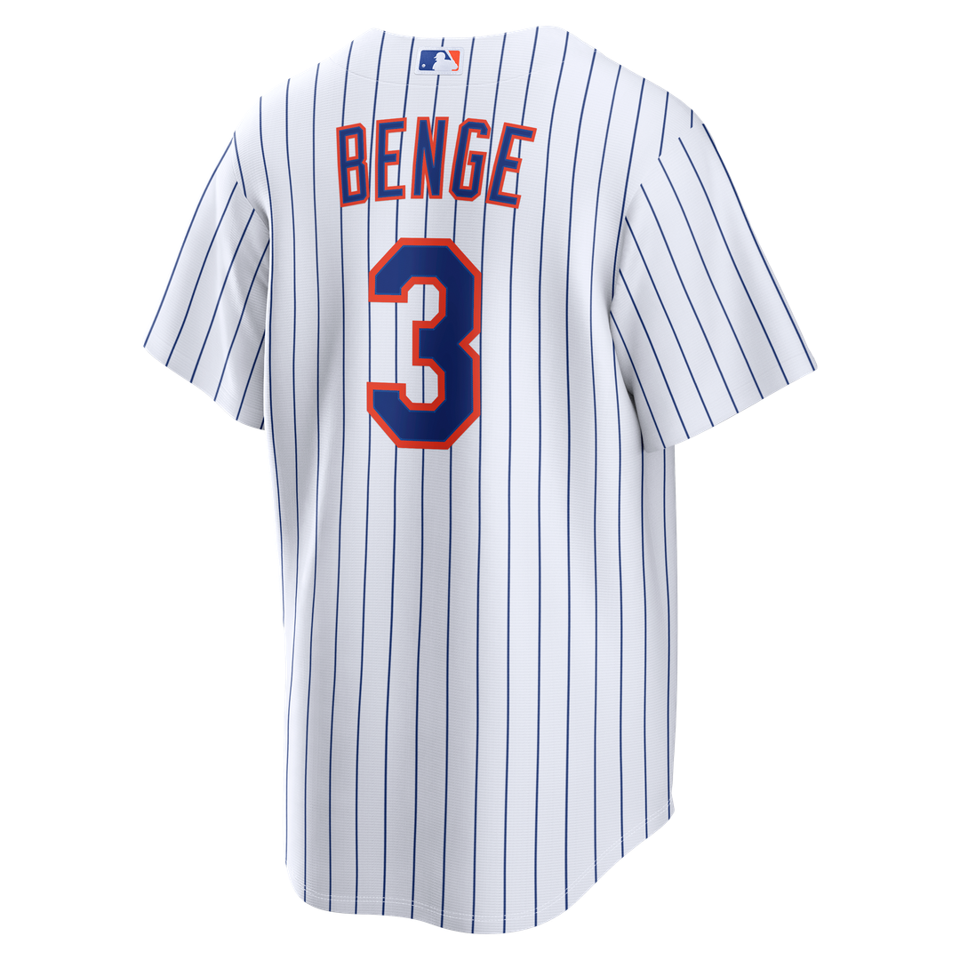 New York Mets Nike Carson Benge Home Replica Baseball Jersey - White