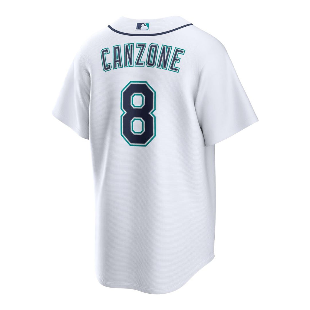 Seattle Mariners Nike Dominic Canzone Home Replica Baseball Jersey - White