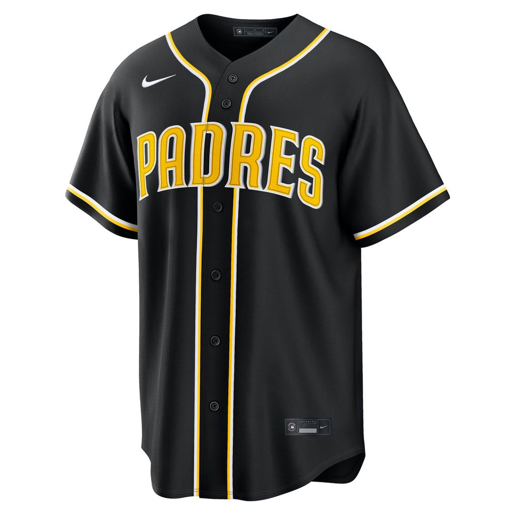 San Diego Padres Nike Fashion Replica Black Out Baseball Jersey