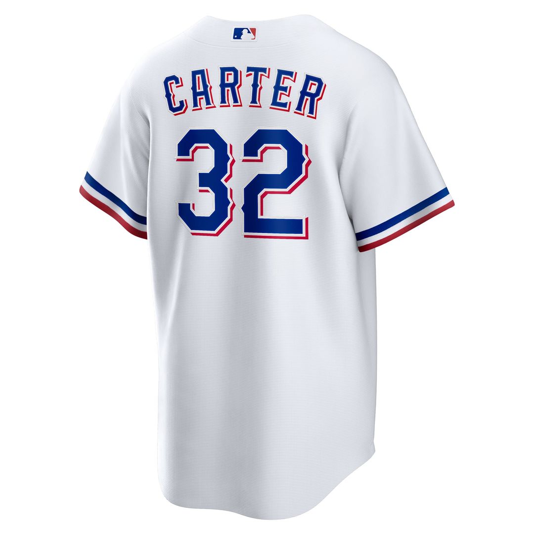 Texas Rangers Nike Evan Carter Home Replica Baseball Jersey - White