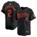 Baltimore Orioles Nike Gunnar Henderson Alternate Limited Baseball Jersey - Black
