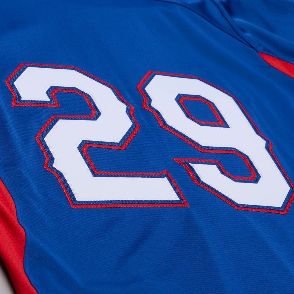 Texas Rangers Mitchell & Ness Adrian Beltre Cooperstown Mesh Batting Practice Button-Up Baseball Jersey - Royal