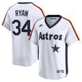 Houston Astros Nike Nolan Ryan Throwback Cooperstown Collection Limited Baseball Jersey - White