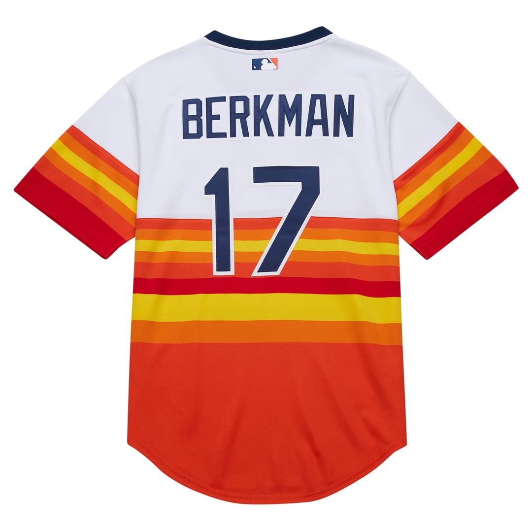 Houston Astros Mitchell & Ness Lance Berkman 2004 Cooperstown Collection Authentic Throwback Baseball Jersey - White