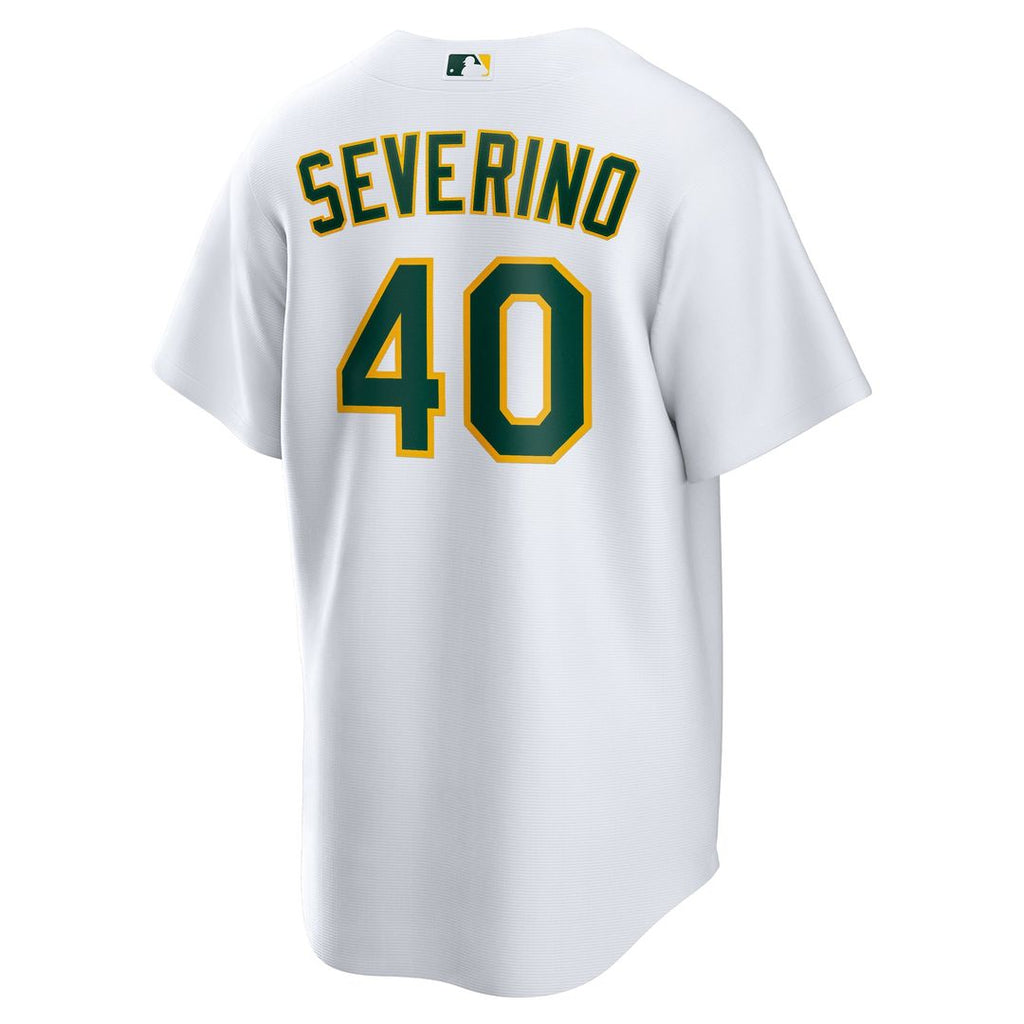 Athletics Nike Luis Severino Home Replica Baseball Jersey - White