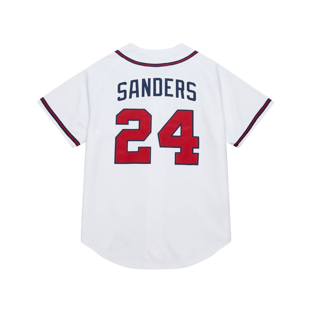 Atlanta Braves Mitchell & Ness Deion Sanders Cooperstown Collection 1992 Authentic Baseball Jersey - White