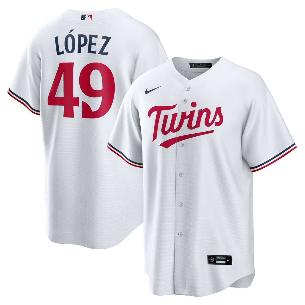 Minnesota Twins Nike Pablo López Home Replica Baseball Jersey - White