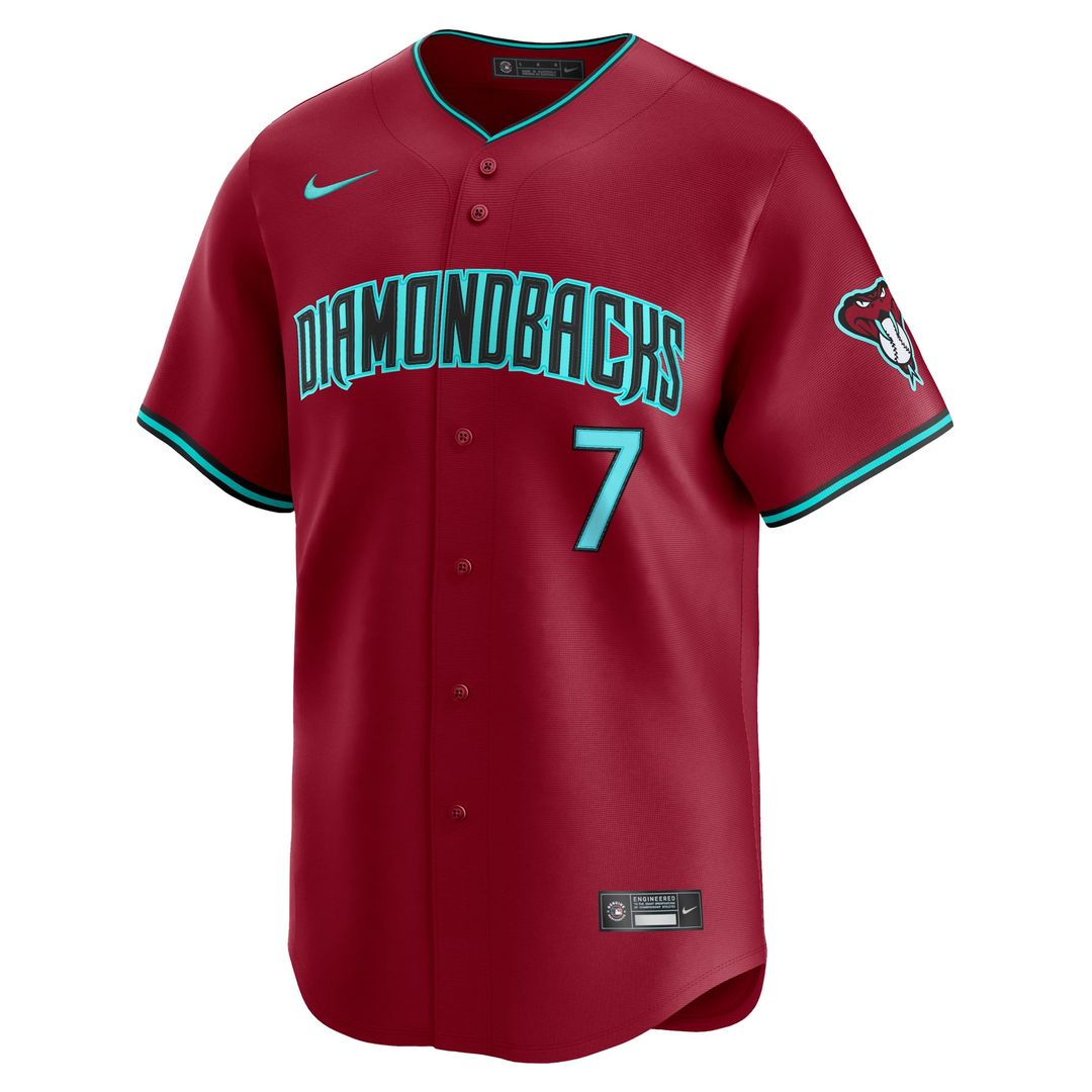 Arizona Diamondbacks Nike Corbin Carroll Alternate Limited Baseball Jersey - Red