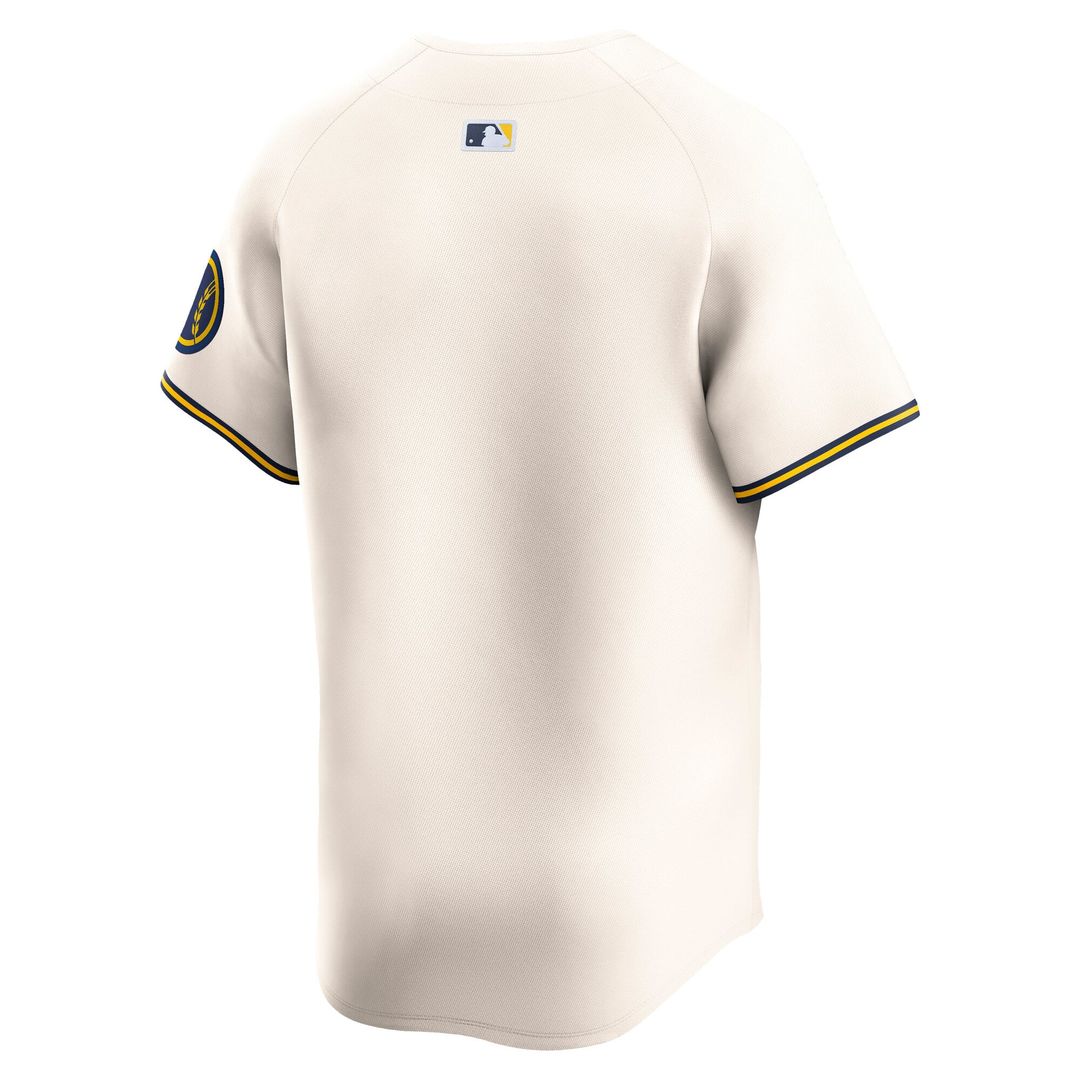 Milwaukee Brewers Nike Home Limited Baseball Jersey - Cream