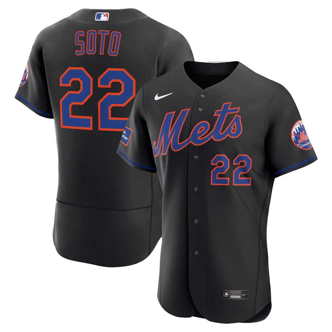 New York Mets Nike Juan Soto Home Authentic Sponsor Patch Baseball Jersey - White