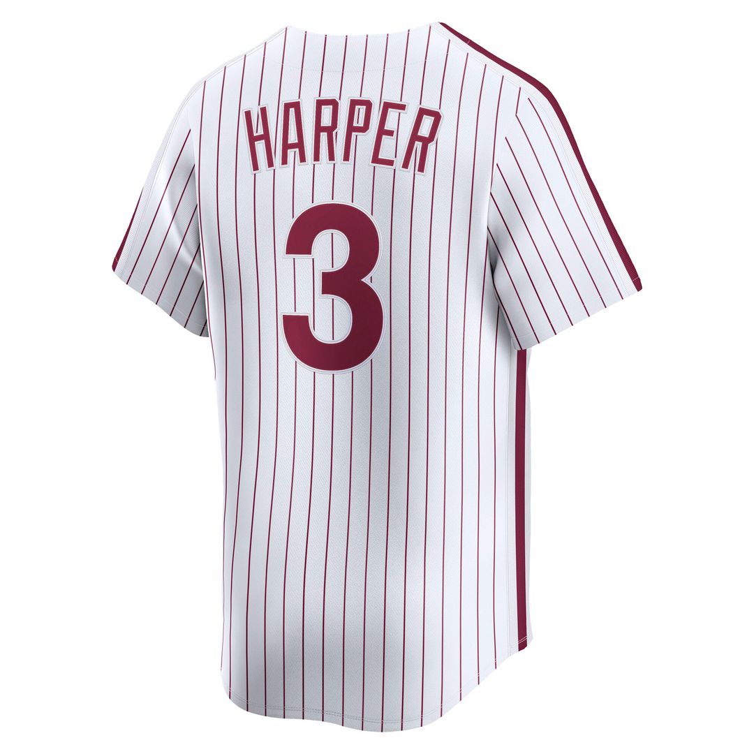 Philadelphia Phillies Nike Bryce Harper Cooperstown Collection Limited Baseball Jersey - White