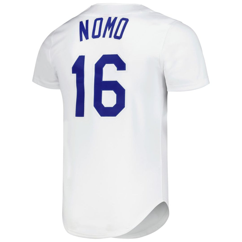 Los Angeles Dodgers Mitchell & Ness Hideo Nomo Cooperstown Collection Authentic Baseball Jersey - White
