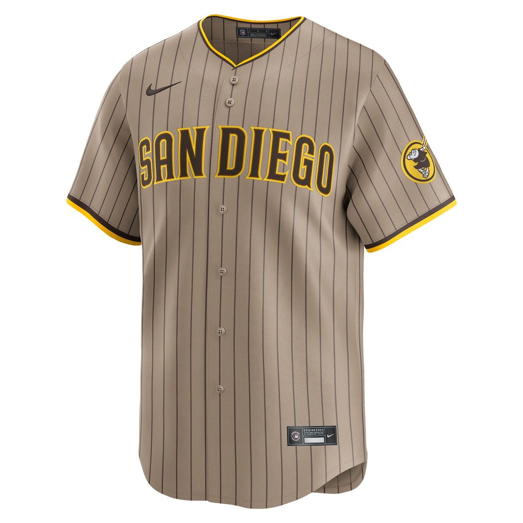 San Diego Padres Nike Alternate Limited Baseball Jersey - Khaki