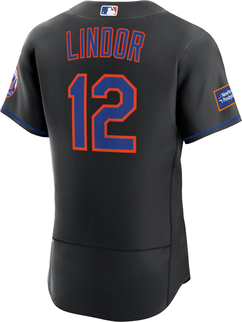 New York Mets Nike Francisco Lindor Home Authentic Sponsor Patch Baseball Jersey - White