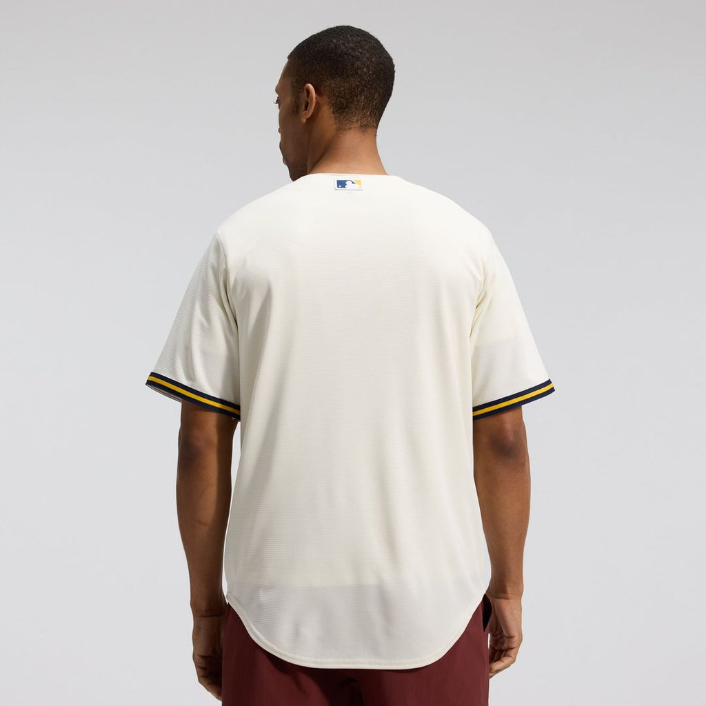 Milwaukee Brewers Nike Home Replica Team Baseball Jersey - Cream