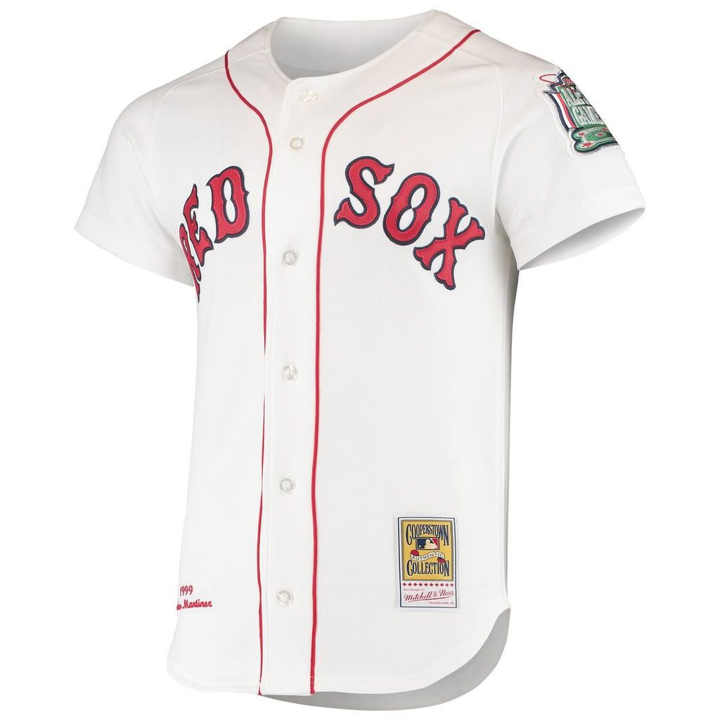 Boston Red Sox Mitchell & Ness Pedro Martinez 1999 Cooperstown Collection Home Authentic Baseball Jersey - White
