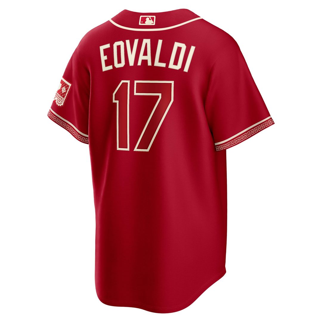Texas Rangers Nike Nathan Eovaldi 2026 City Connect Stadium Baseball Jersey - Red