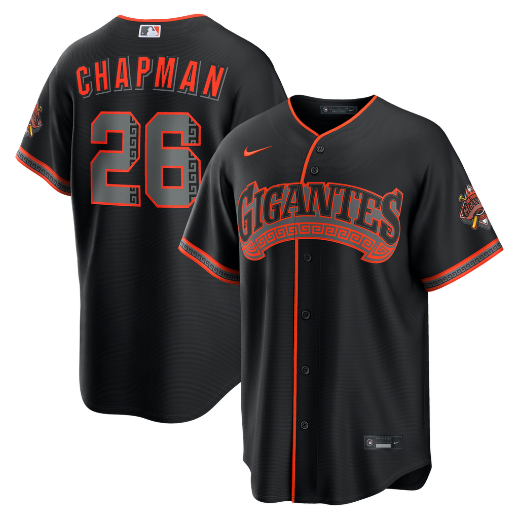 San Francisco Giants Nike Matt Chapman Alternate Stadium Baseball Jersey - Black
