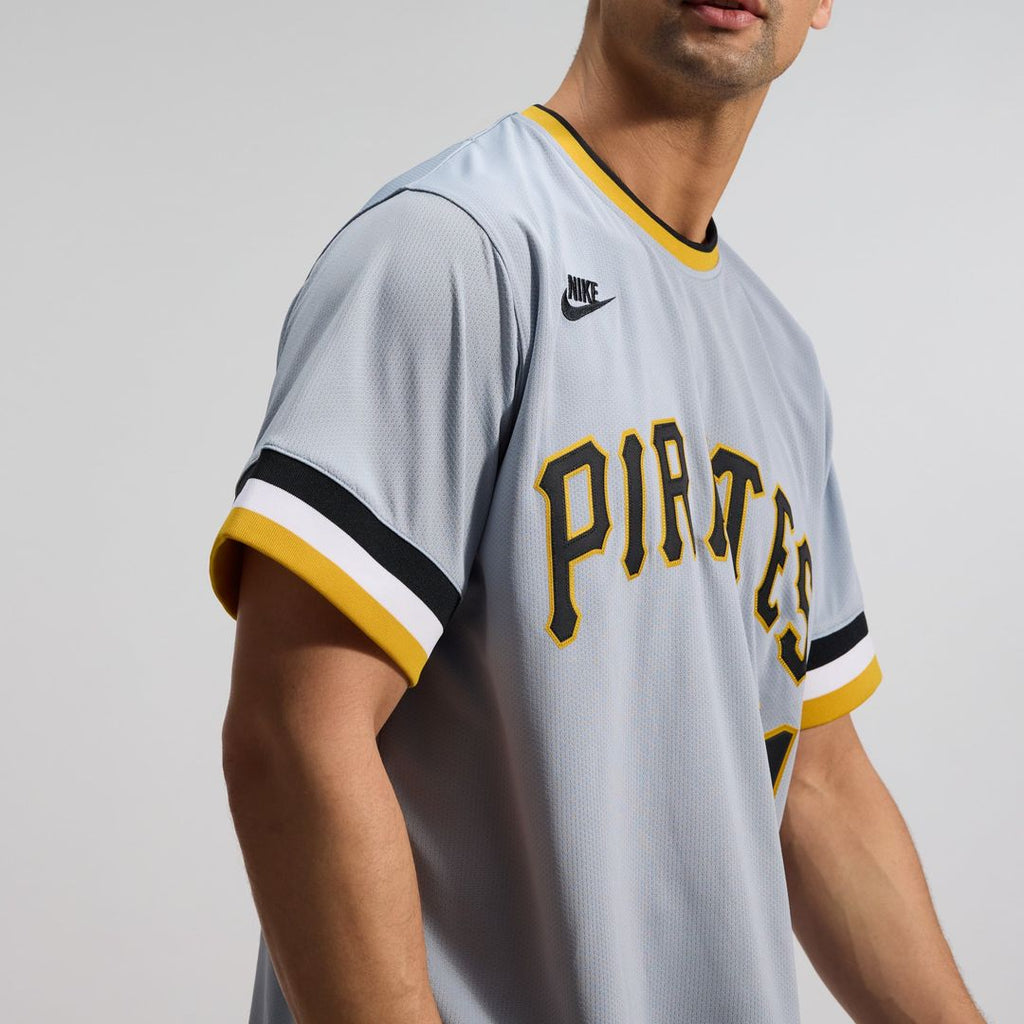 Pittsburgh Pirates Nike Roberto Clemente Throwback Cooperstown Collection Limited Baseball Jersey - Gray