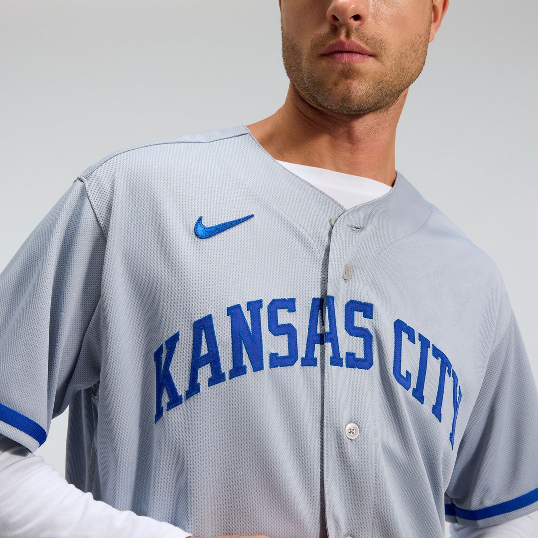 Kansas City Royals Nike 2022 Road Authentic Baseball Jersey - Gray