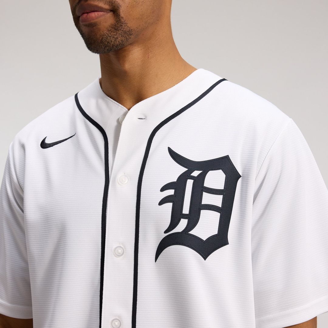 Detroit Tigers Nike Home Replica Baseball Jersey - White