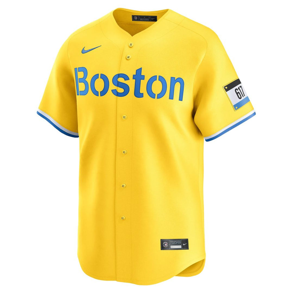 Boston Red Sox Nike David Ortiz Alternate 3 Limited Baseball Jersey - Yellow