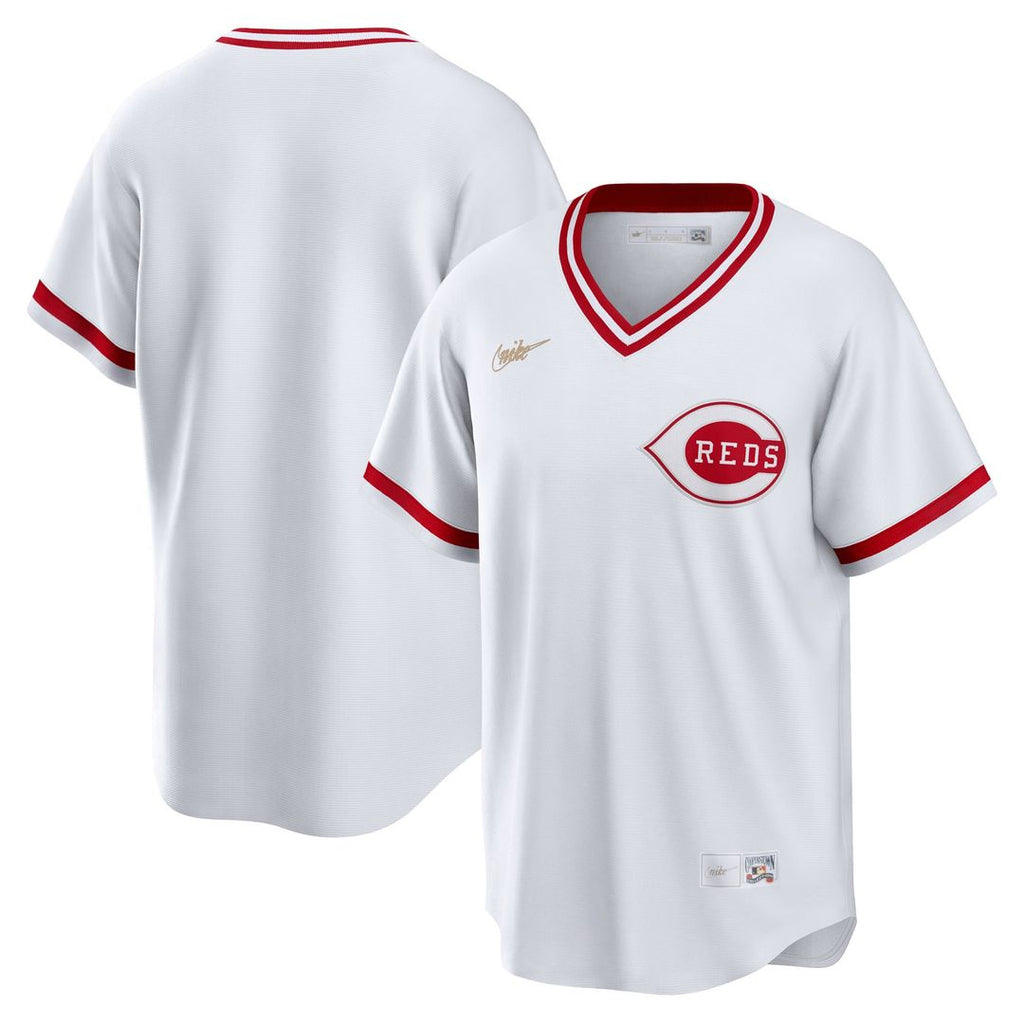 Cincinnati Reds Nike Home Cooperstown Collection Team Baseball Jersey - White