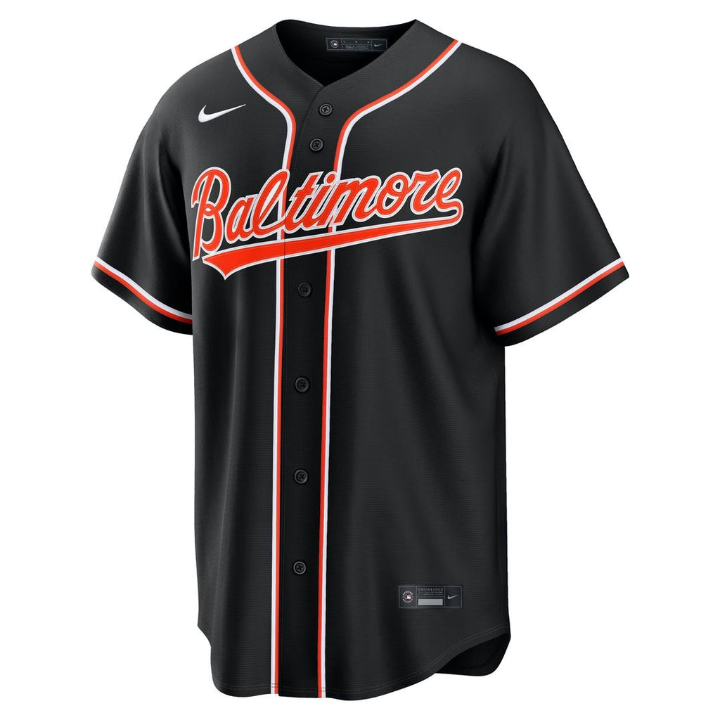 Baltimore Orioles Nike Fashion Replica Black Out Baseball Jersey