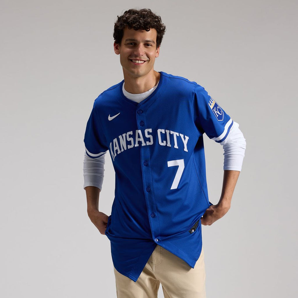 Kansas City Royals Nike Bobby Witt Jr. Home Elite Baseball Jersey - White