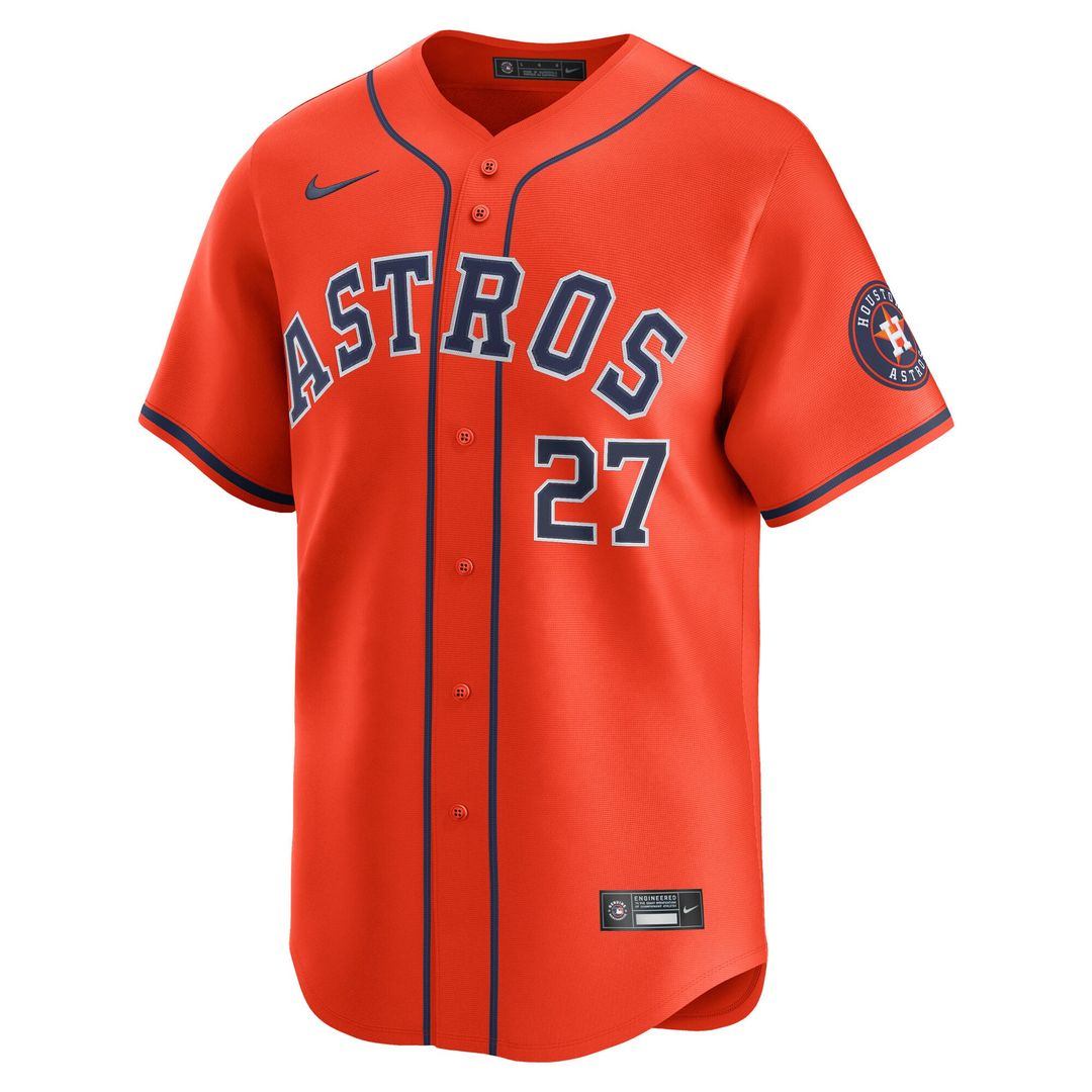 Houston Astros Nike Jose Altuve Alternate Limited Baseball Jersey - Orange