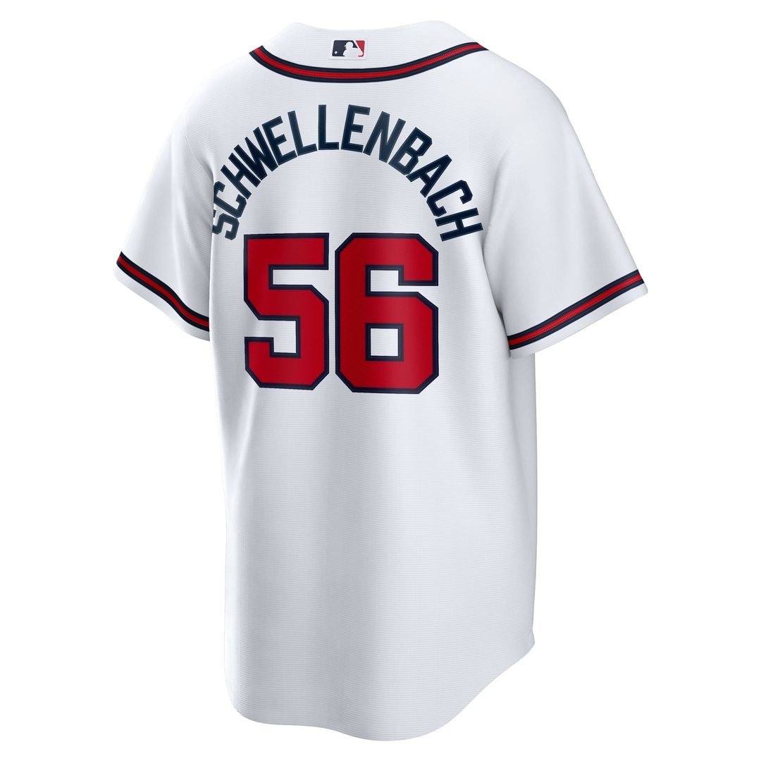 Atlanta Braves Nike Spencer Schwellenbach Home Replica Baseball Jersey - White
