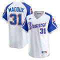 Atlanta Braves Nike Greg Maddux Throwback Cooperstown Collection Limited Baseball Jersey - White