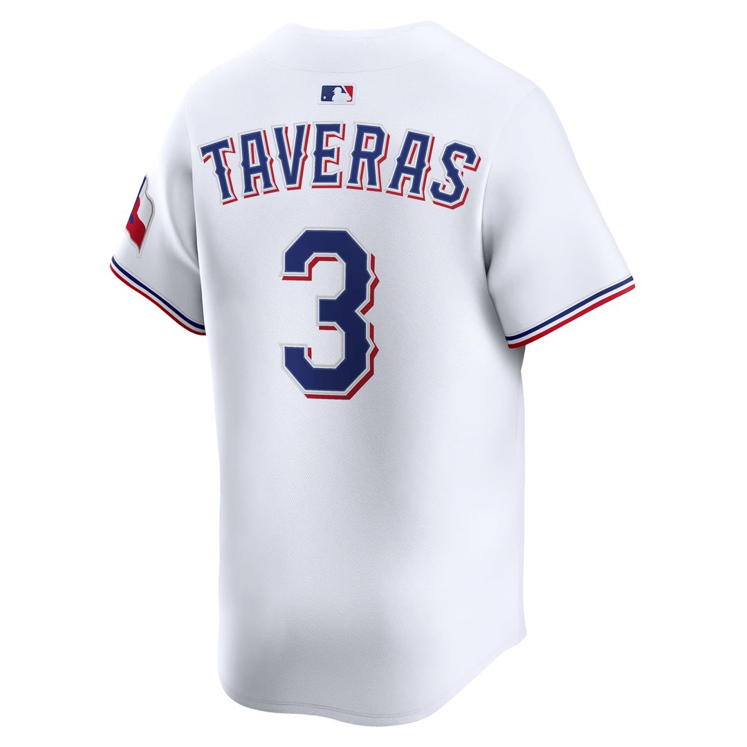Texas Rangers Nike Leody Taveras Home Limited Baseball Jersey - White