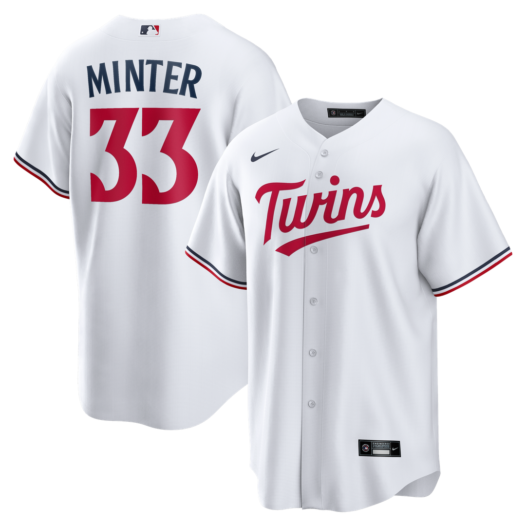 Minnesota Twins Nike A.J. Minter Home Replica Baseball Jersey - White