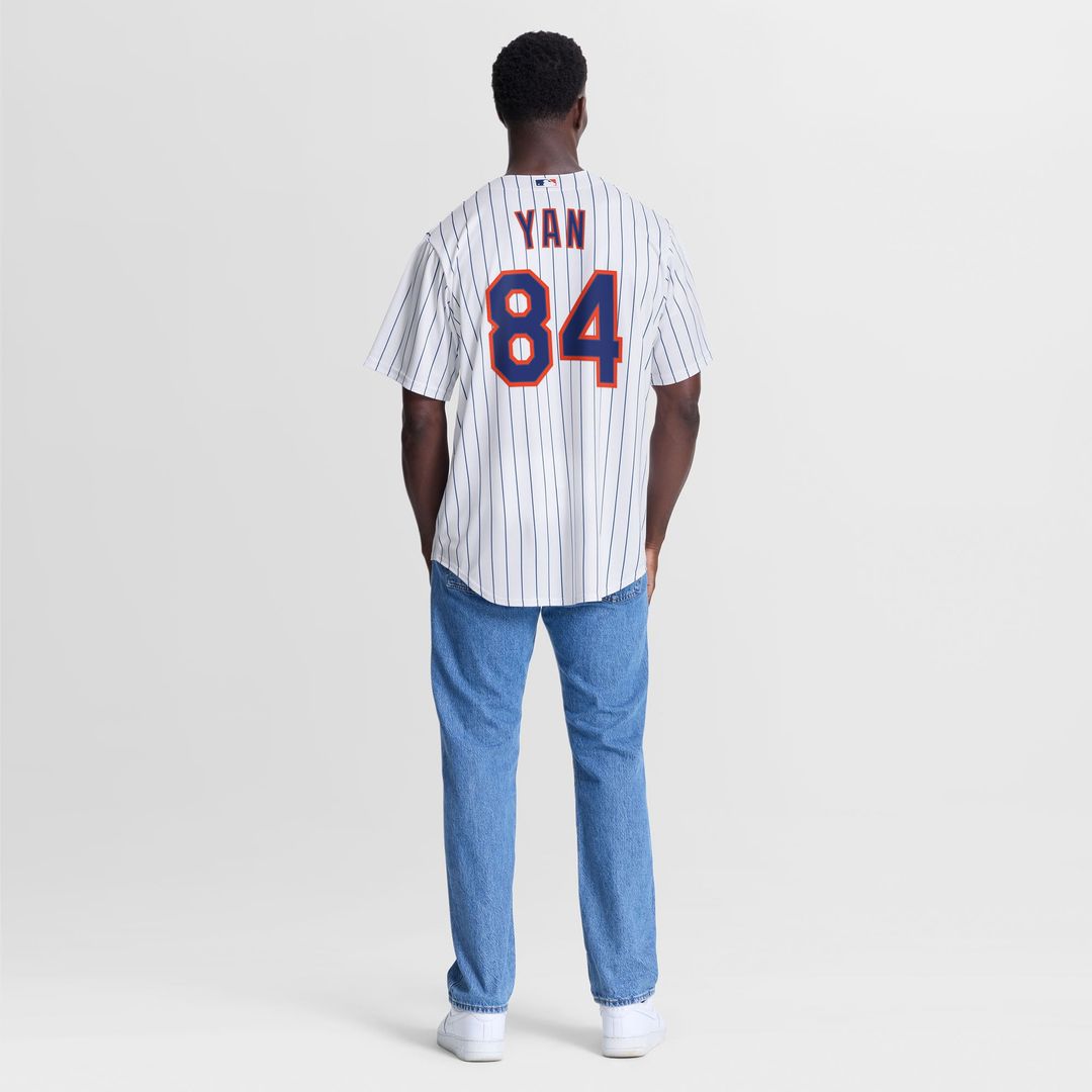 New York Mets Nike Jefry Yan Home Replica Baseball Jersey - White