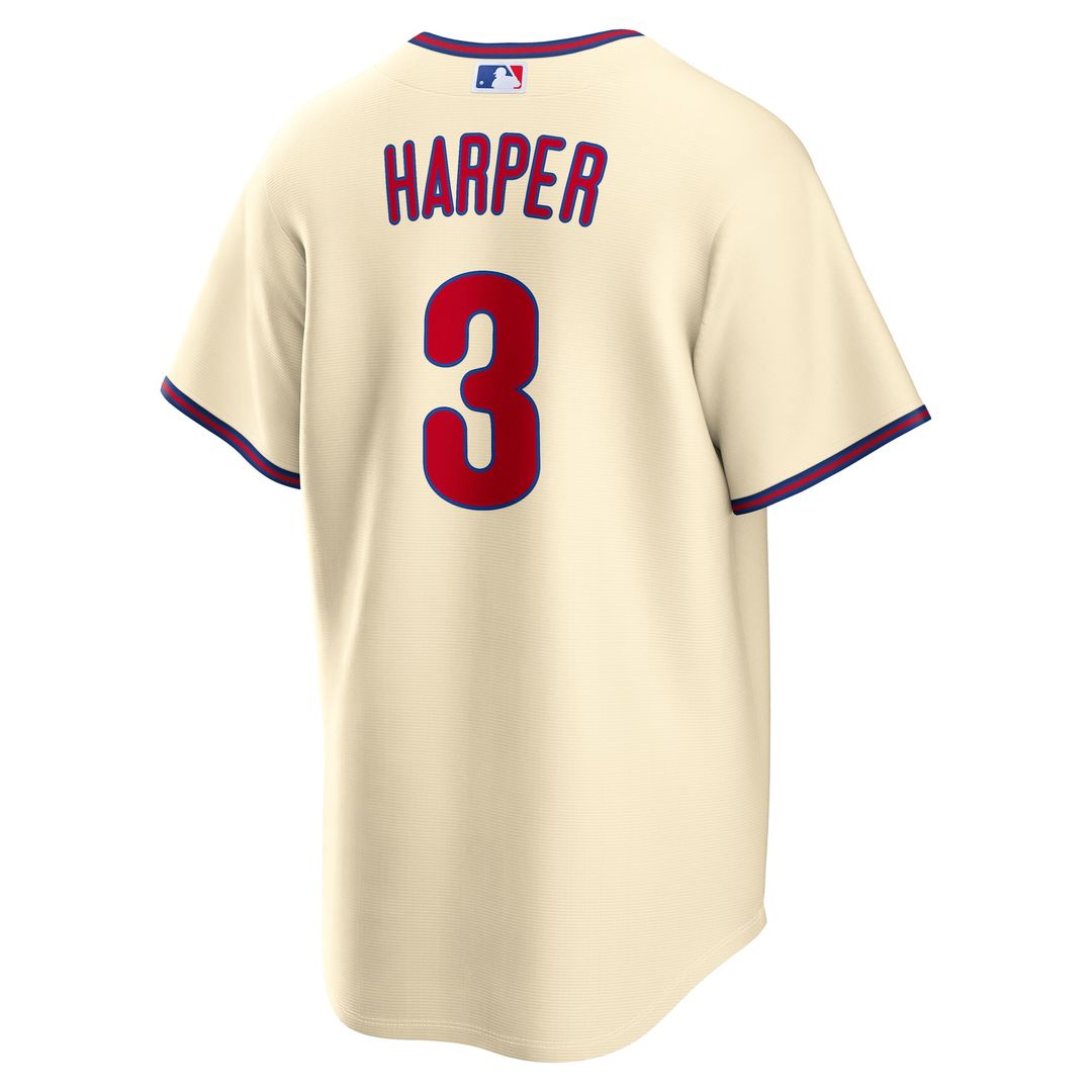 Philadelphia Phillies Nike Bryce Harper Road Replica Baseball Jersey - Gray